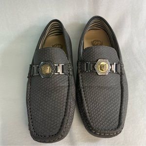 Platini mens shoes loafers grey size 7.5